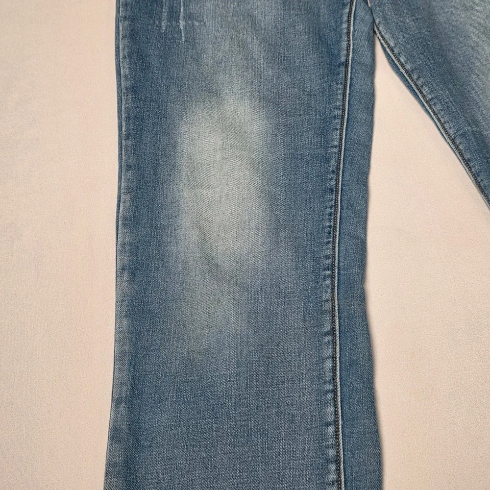 OshKosh B'gosh Jeans Boys‎ Size 14 Blue Straight Leg Distressed Stretch